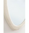 BIZZOTTO lustro ścienne BOUCLÉ 59x90 cm   białe