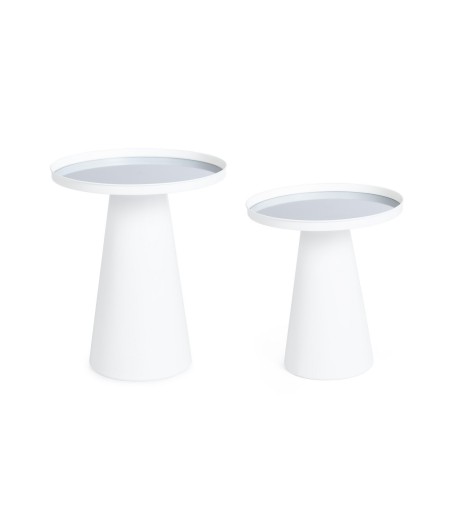 BIZZOTTO zestaw stolików kawowych REFLEX  biały