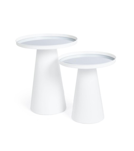BIZZOTTO zestaw stolików kawowych REFLEX  biały