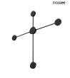 MOOSEE lampa ścienna SHADOW 4 CLOSE czarna