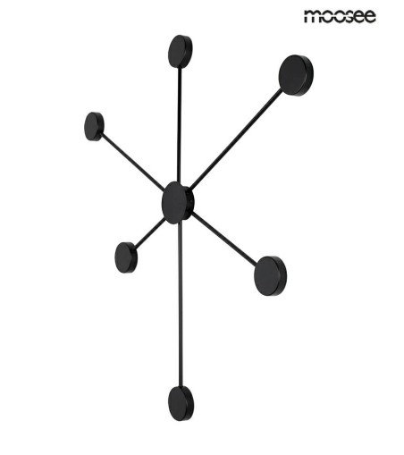 MOOSEE lampa ścienna SHADOW 6 CLOSE czarna