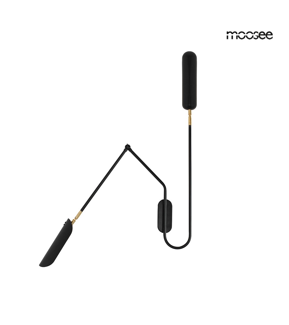 MOOSEE lampa ścienna TENTA czarna