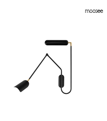 MOOSEE lampa ścienna TENTA czarna