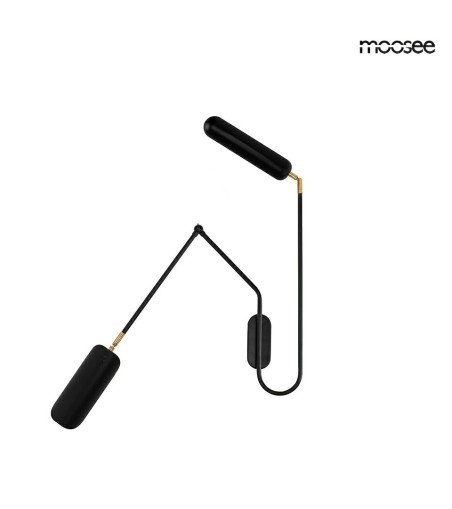 MOOSEE lampa ścienna TENTA czarna