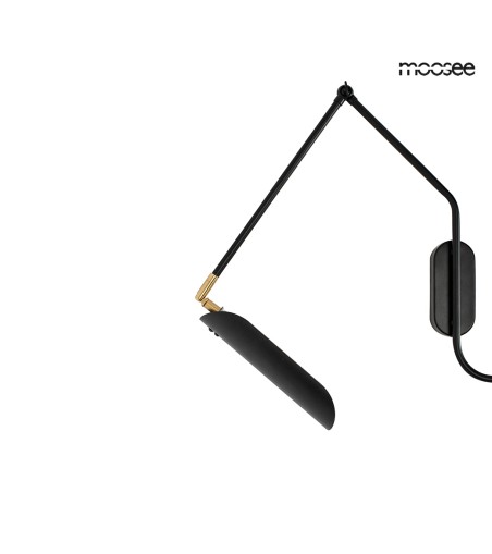MOOSEE lampa ścienna TENTA czarna