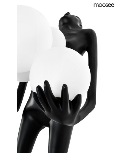 MOOSEE lampa podłogowa HUMAN czarna