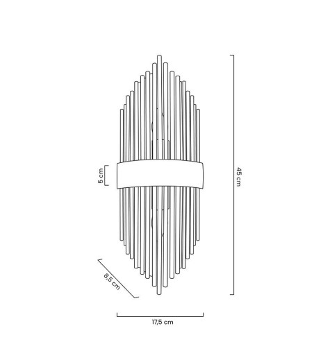 MOOSEE lampa ścienna ARMANDO złota