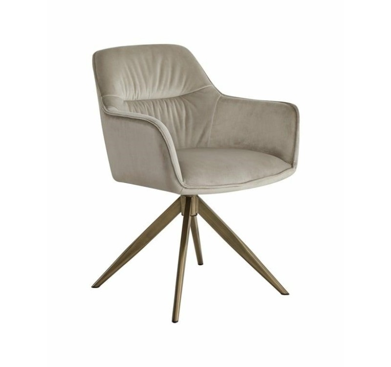 RICHMOND krzesło obrotowe ALINE beżowe - trudnopalne