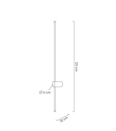 MOOSEE lampa ścienna OMBRE 120 złota