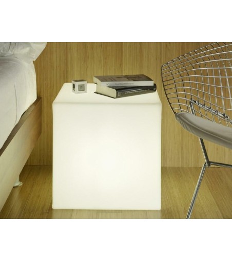 NEW GARDEN lampa ogrodowa CUBY 53 CABLE biała