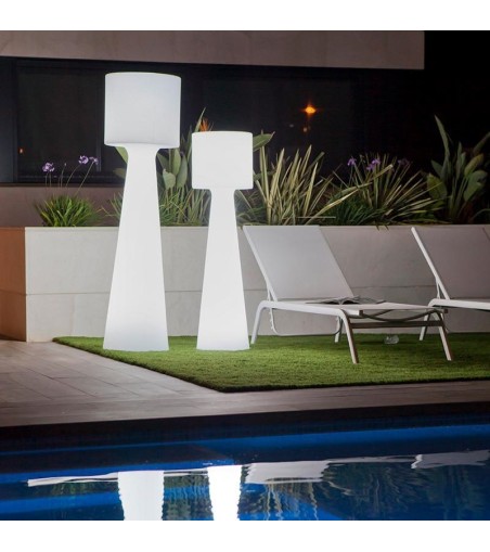 NEW GARDEN lampa ogrodowa GRACE 170  BATTERY biała