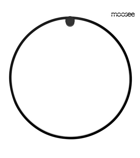 MOOSEE lampa ścienna HOOP 80 czarna