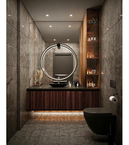 MOOSEE lampa ścienna HOOP 80 czarna