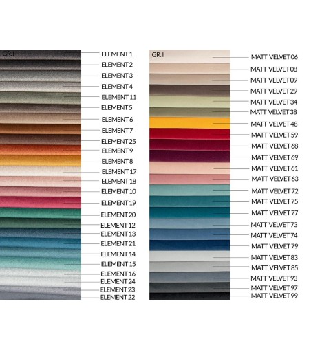 Narożnik CONTINENTAL z funkcją spania - I grupa tkanin