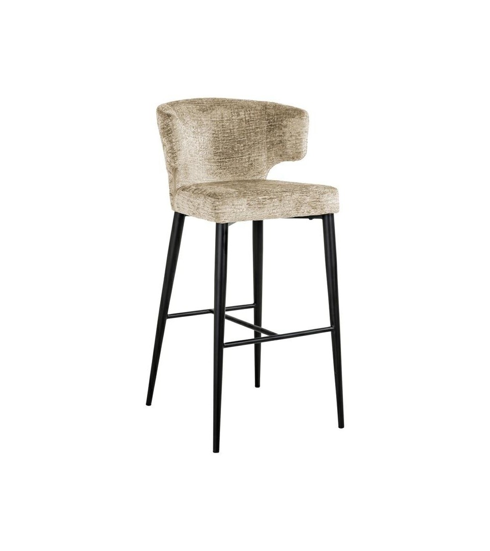 RICHMOND krzesło barowe TAYLOR 2 beżowe - trudnopalne