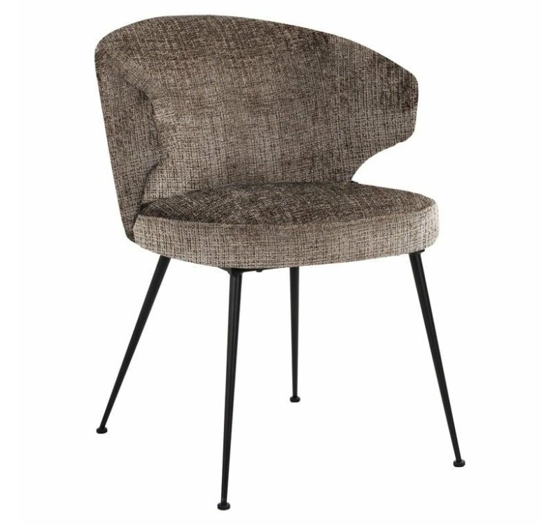 RICHMOND krzesło XANDRA brązowe - trudnopalne