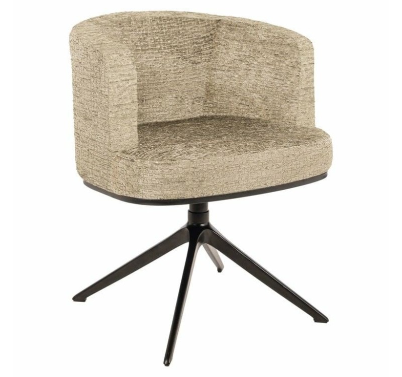 RICHMOND krzesło obrotowe CHEYENNE ciemnobeżowe - trudnopalne