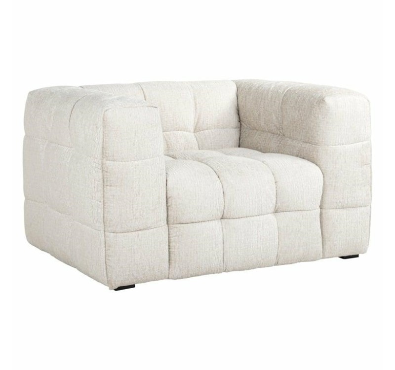 RICHMOND fotel MERROL biały - trudnopalny