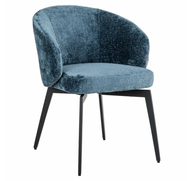 RICHMOND krzesło AMPHARA niebieskie - trudnopalne