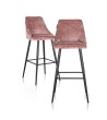 RICHMOND zestaw 2 krzeseł barowych        BROOKE 78 różowy