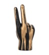 RICHMOND dekoracja HAND PEACE             czarno-złota