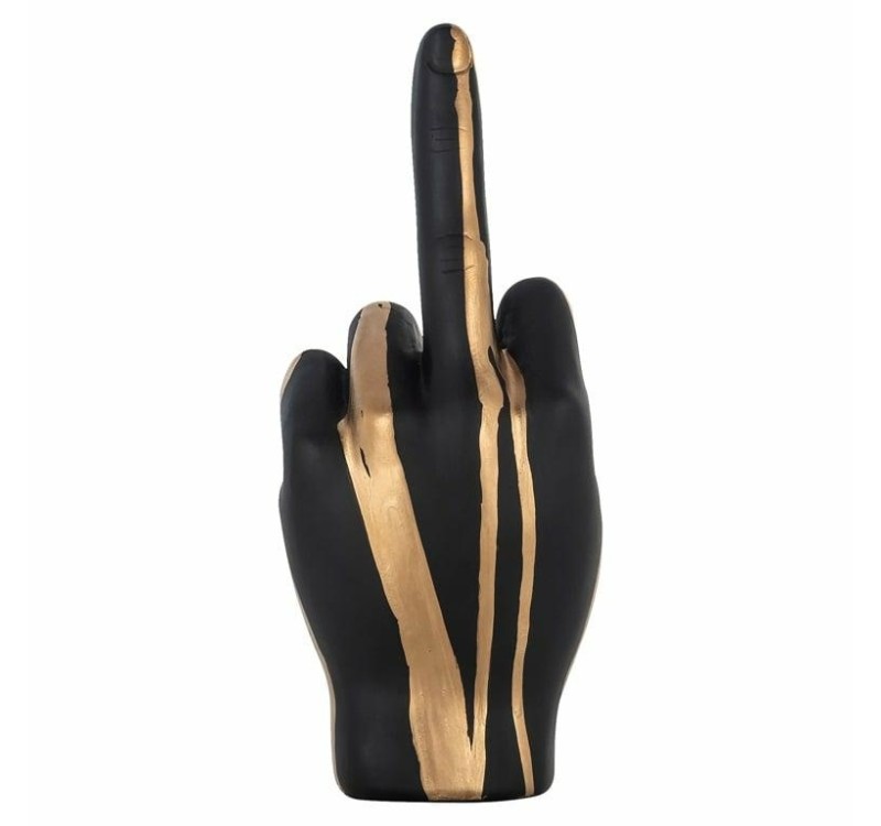 RICHMOND dekoracja HAND DIGITUS           czarno-złota