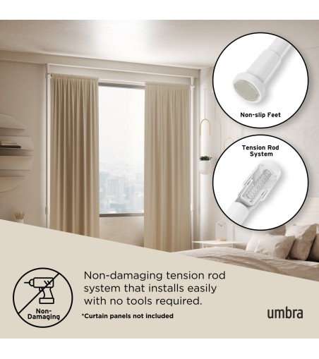 UMBRA karnisz ANYWHERE biały