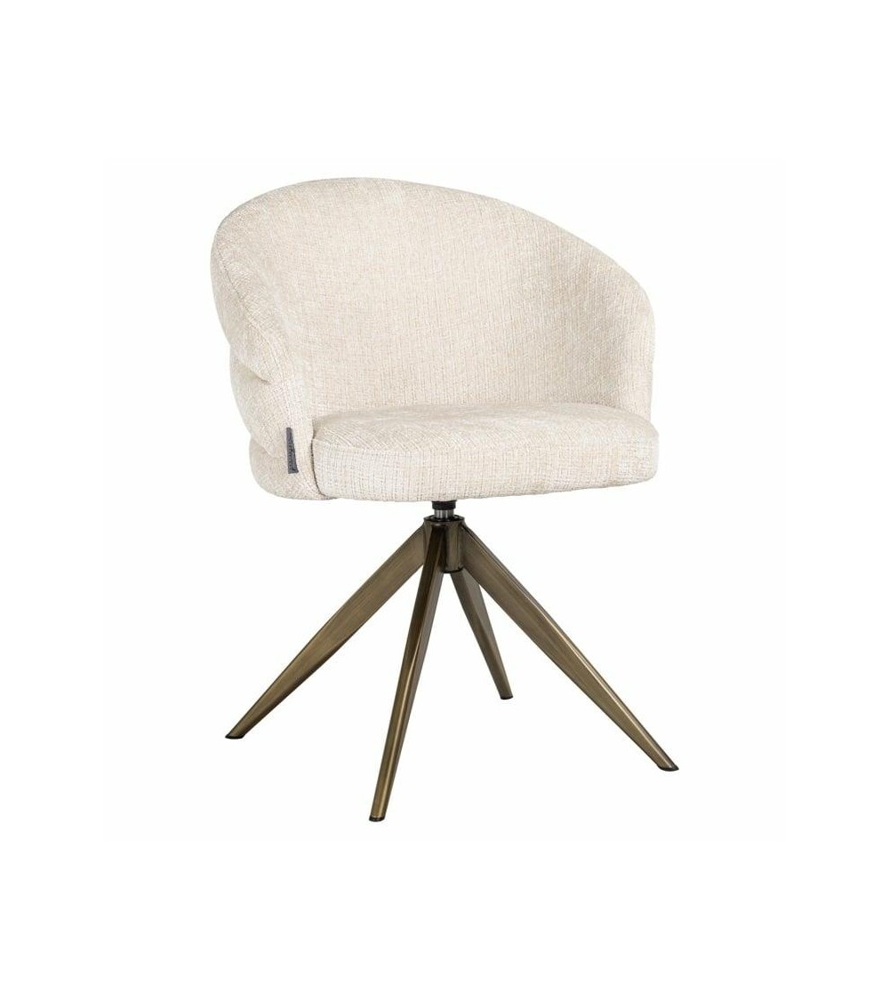 RICHMOND krzesło obrotowe ZENDAYA beżowe