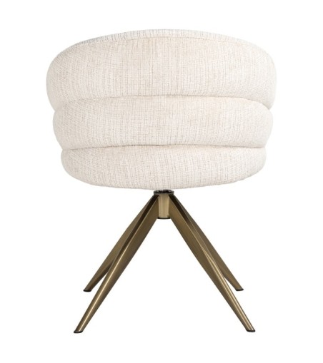 RICHMOND krzesło obrotowe ZENDAYA beżowe