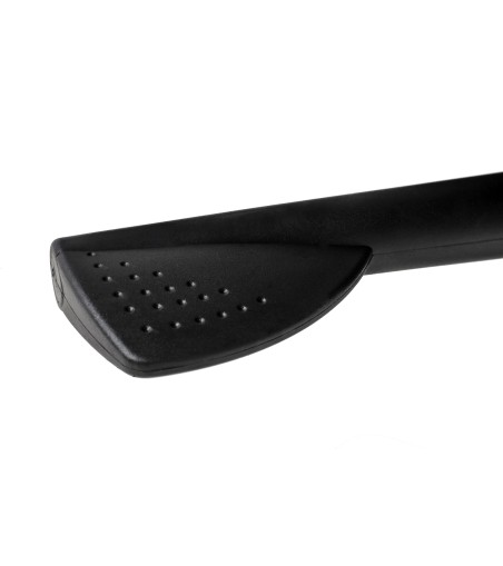 Fotel biurowy LOUNGE BUSINESS biały - sklejka orzech,włoska skóra naturalna, stal polerowana