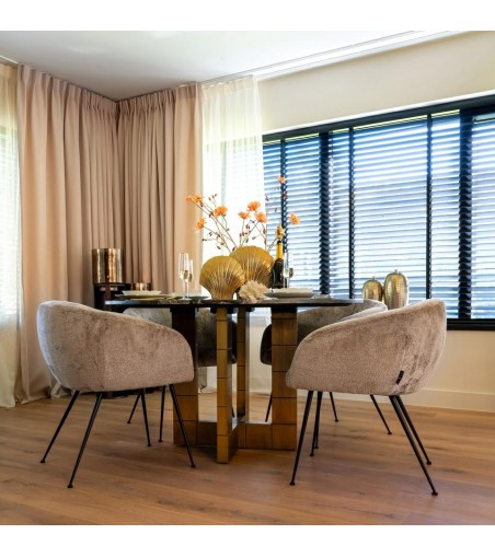 RICHMOND krzesło RUBY brązowe